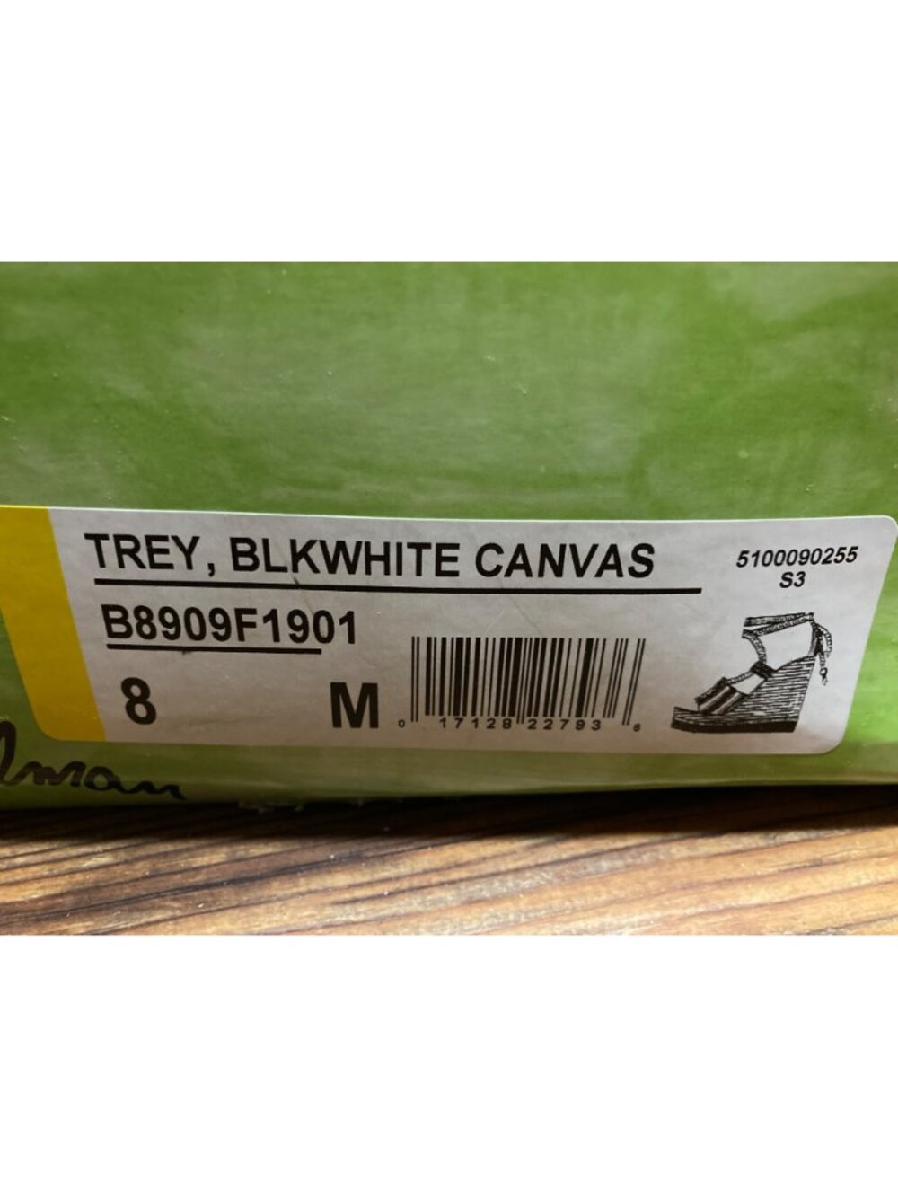 New Sam Edelman Canvas Wedge Shoes Size 8 - Stylish and Comfortable New In Box - Picture 2 of 10